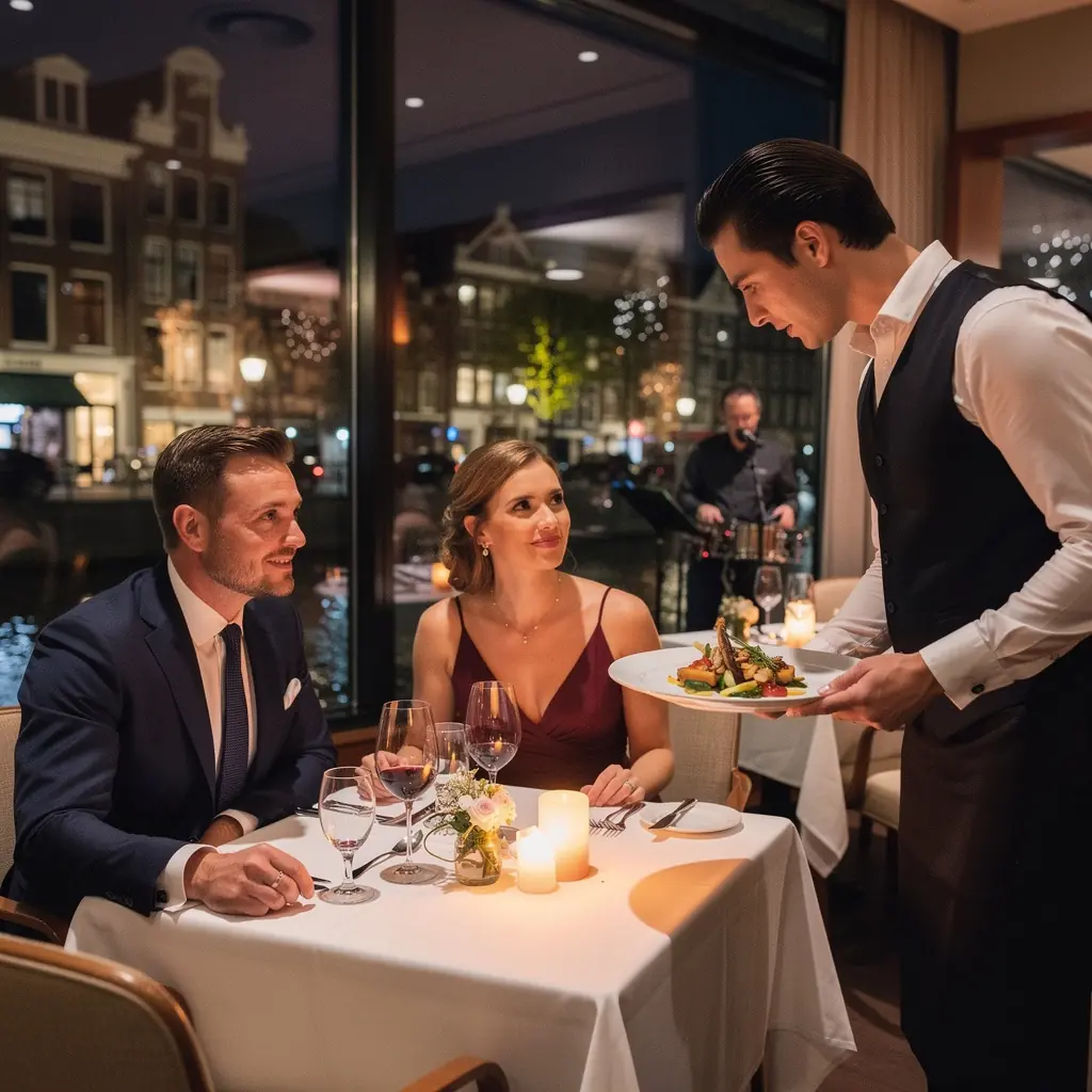 Een lokale markt met versgebakken stroopwafels en ambachtelijke producten.